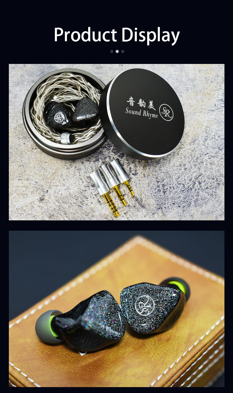 Sound Rhyme PRADO Flagship 4 EST + 12 Balanced Armature Hybrid 2Pin 0.78mm HiFi Audiophile Earphone IEMs with Switches