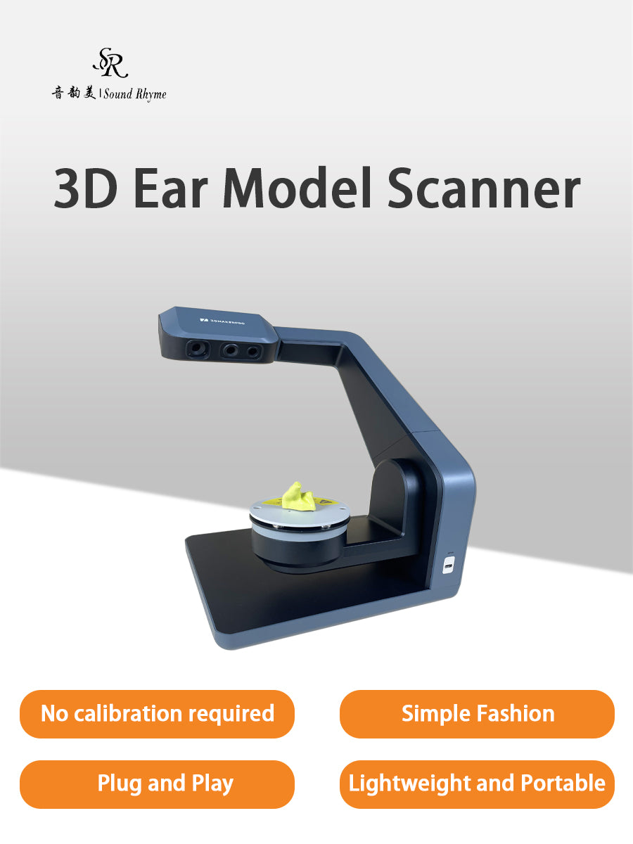 High Precision Calibration Free Lightweight and Portable Earphones Private Model Hearing Aids Desktop 3D Ear Model Scanner